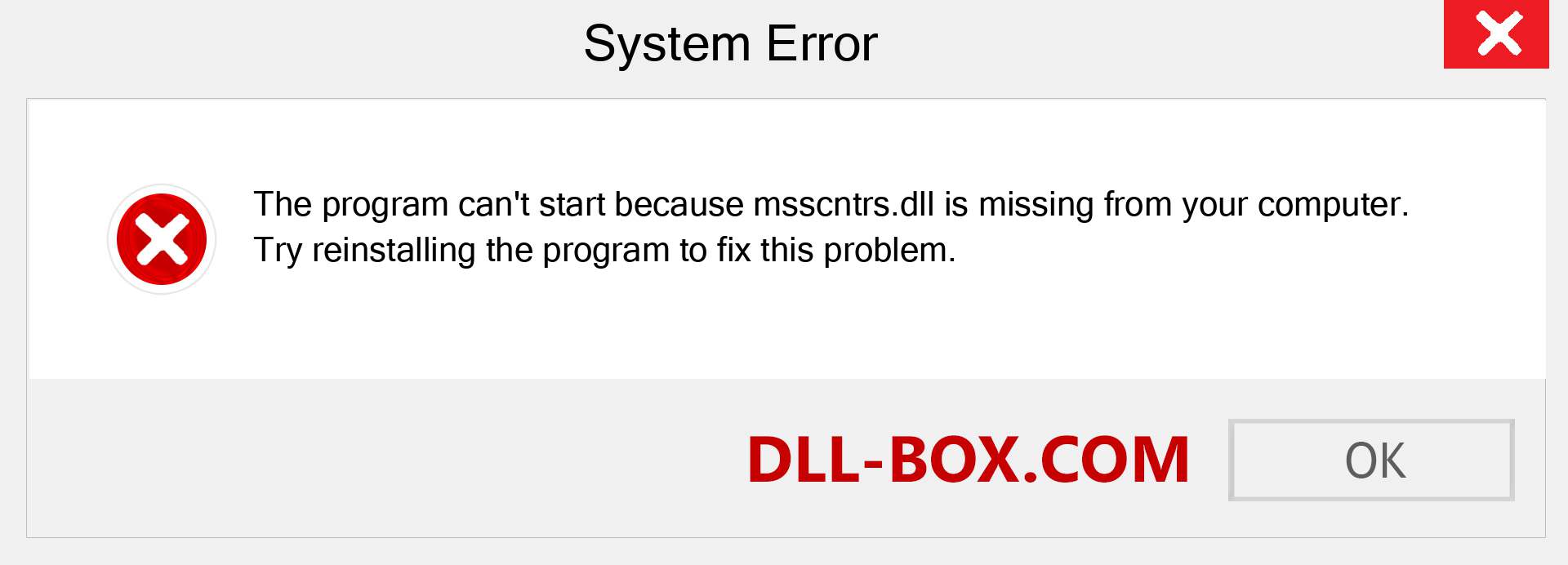  msscntrs.dll file is missing?. Download for Windows 7, 8, 10 - Fix  msscntrs dll Missing Error on Windows, photos, images
